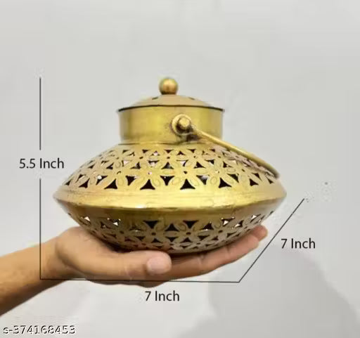 Handicraft Dhoop Degchi With Bracket+Chain