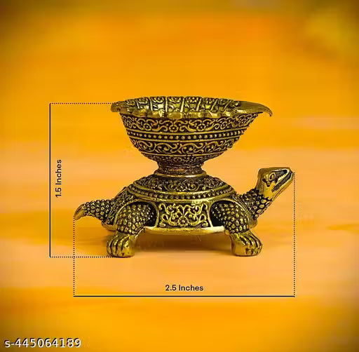 Luxury Bringing Brass( Glod Plated)Tortoise  Diya