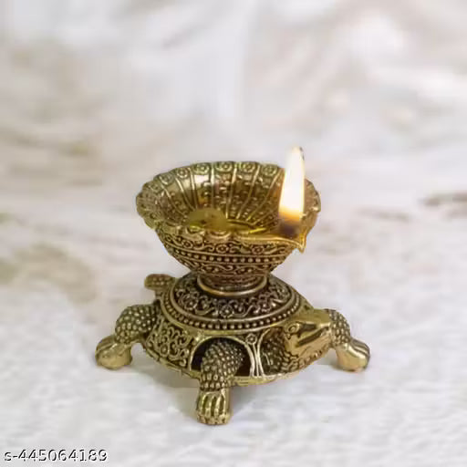Luxury Bringing Brass( Glod Plated)Tortoise  Diya