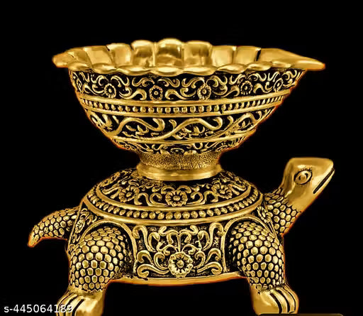 Luxury Bringing Brass( Glod Plated)Tortoise  Diya