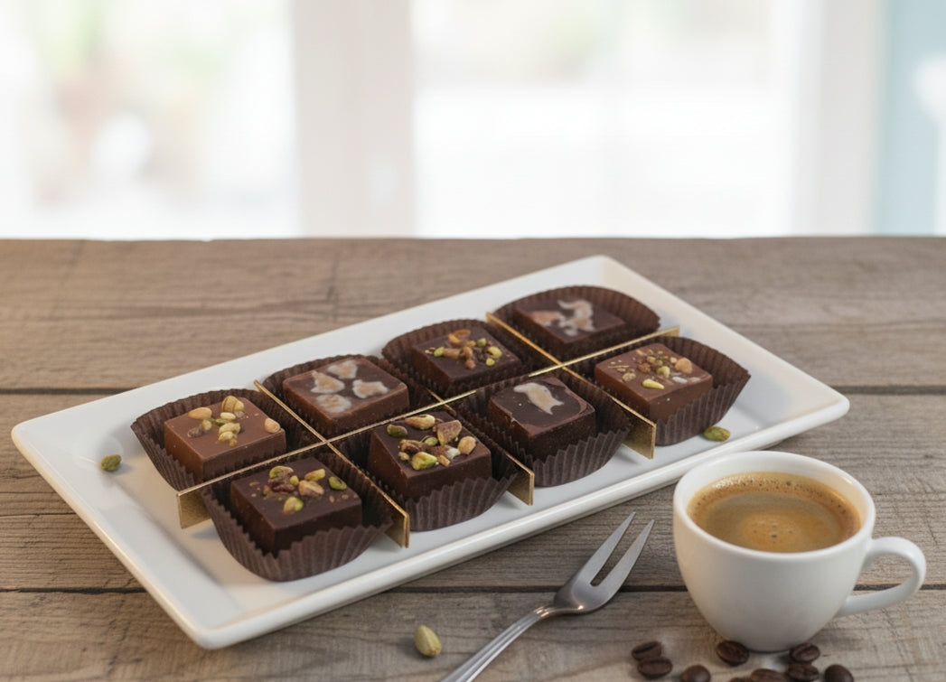 Holiday Premium Choco Bites – Pistachio & Cocoa Assorted Box