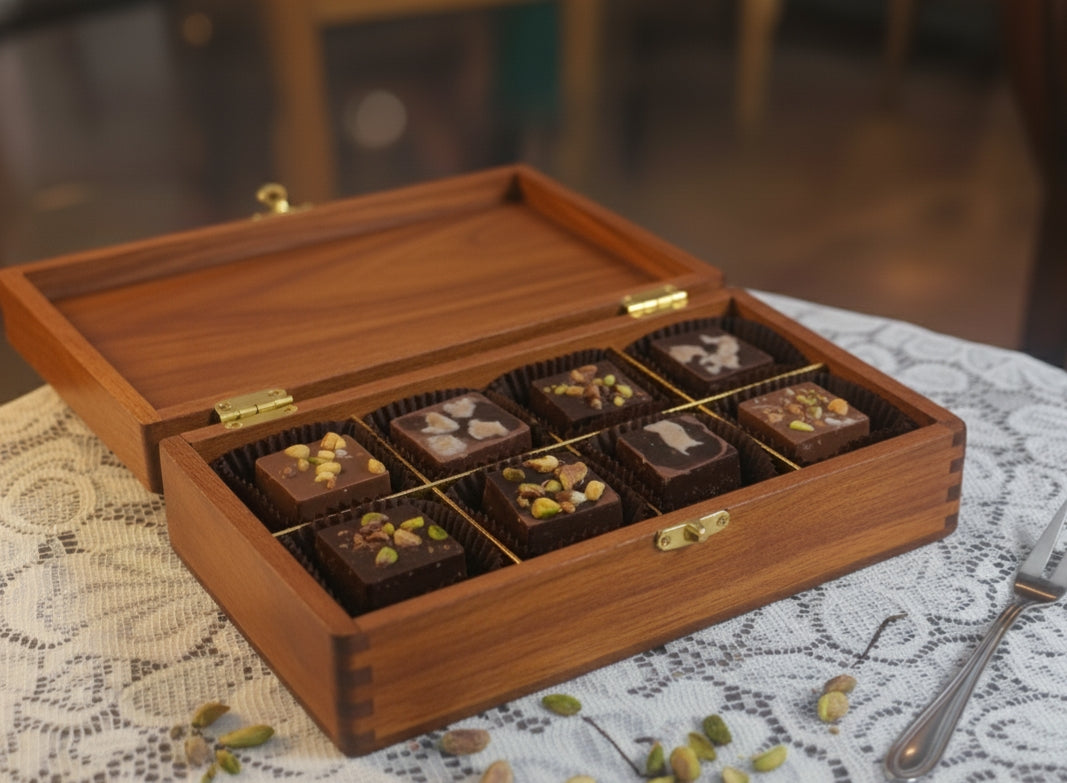 Holiday Premium Choco Bites – Pistachio & Cocoa Assorted Box