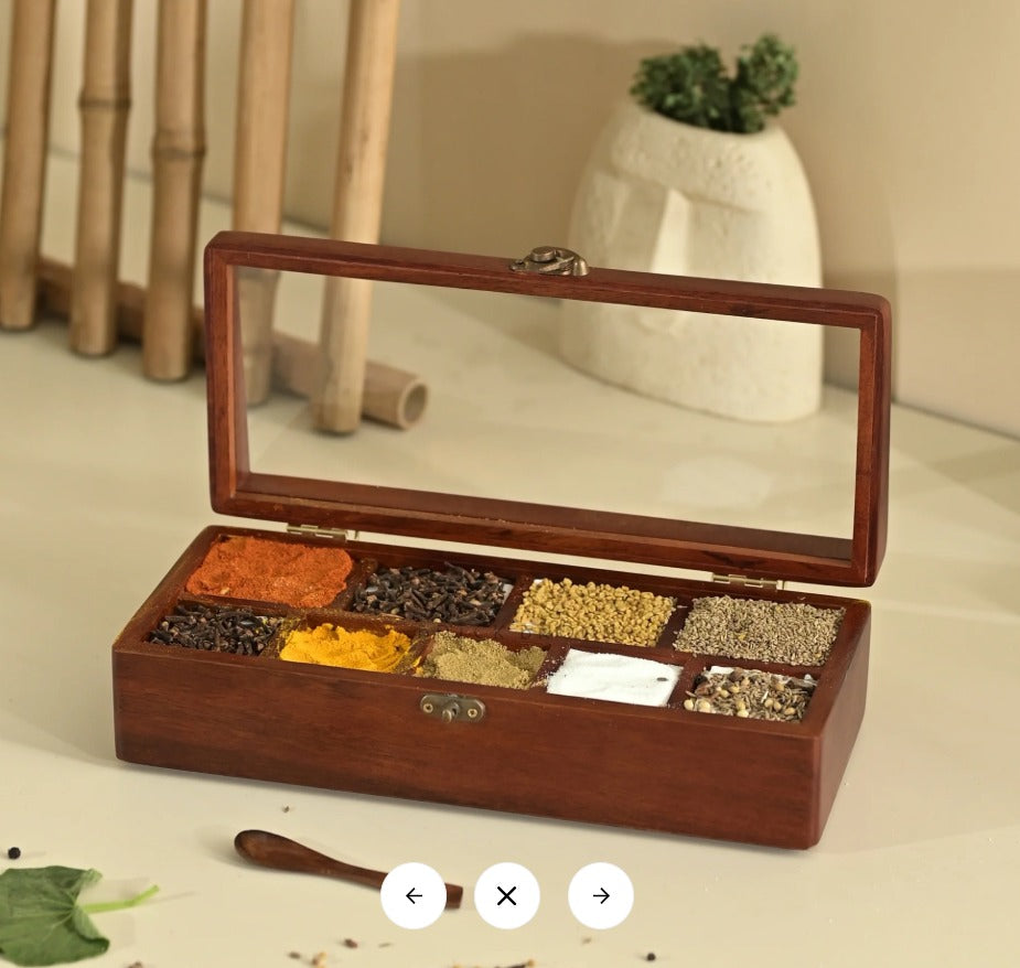 Prism Wooden Luxury  Dry Fruit and Spice  Box